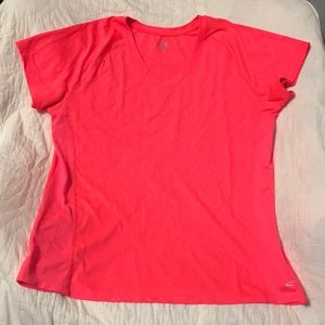 Champion Athletic V-Neck T-Shirt XL Pink